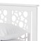Baxton Studio Celine Geometric Pattern White Solid Wood Queen Size Platform Bed 125-6921 - alternate 4